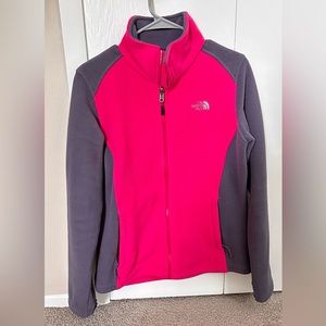 The North Face Fleece Jacket M Pink and Gray
